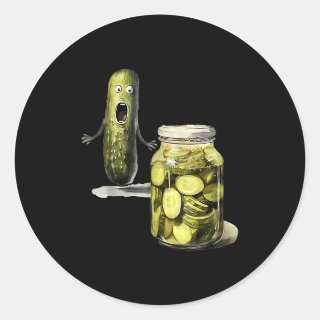 Funny Ckle Überraschung ein Cuber und ein Glas ges Runder Aufkleber (Vorderseite)