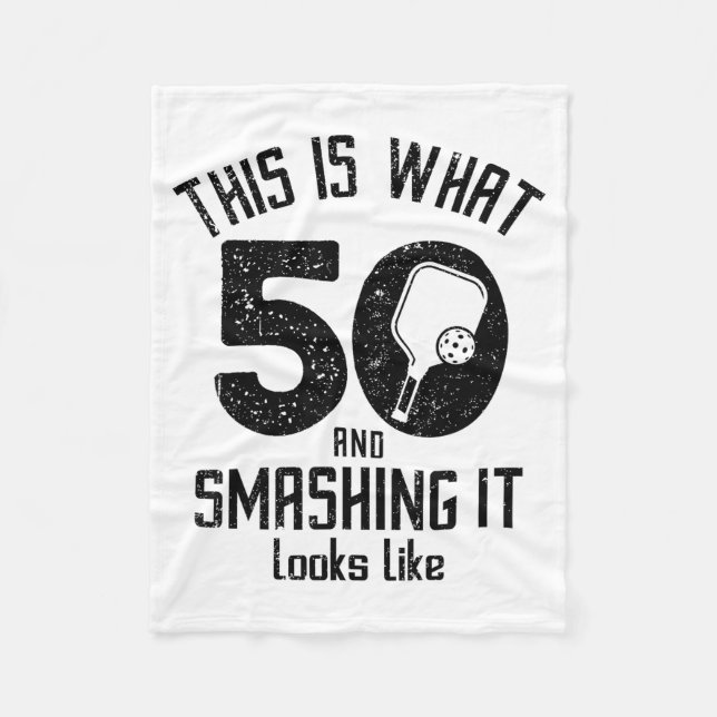 Funny Ckleball 50th Birthday 50 Years Old Love Ckl Fleecedecke (Vorderseite)