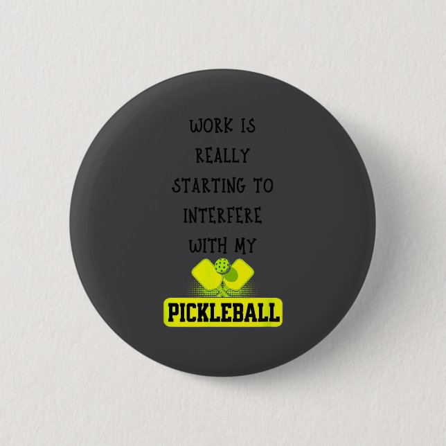Funny Ckleball Work Quote Ckleball Lover Office Jo Button (Vorderseite)