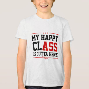 Funny Cl von 2025 Abschluss mein Glück Cl ist auße Tri-Blend Shirt