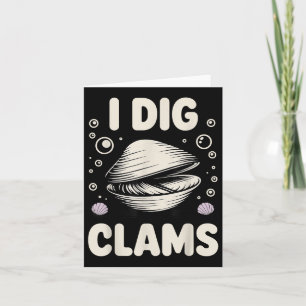 Funny Clam Digging Design für Männer Frauen Clam D Karte