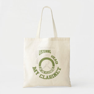 Funny Clarinet Clarinetist I Liebe der Klarinetten Tragetasche