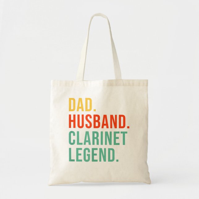 Funny Clarinet Ich zerstöre Stille Clarinetist für Tragetasche (Vorne)