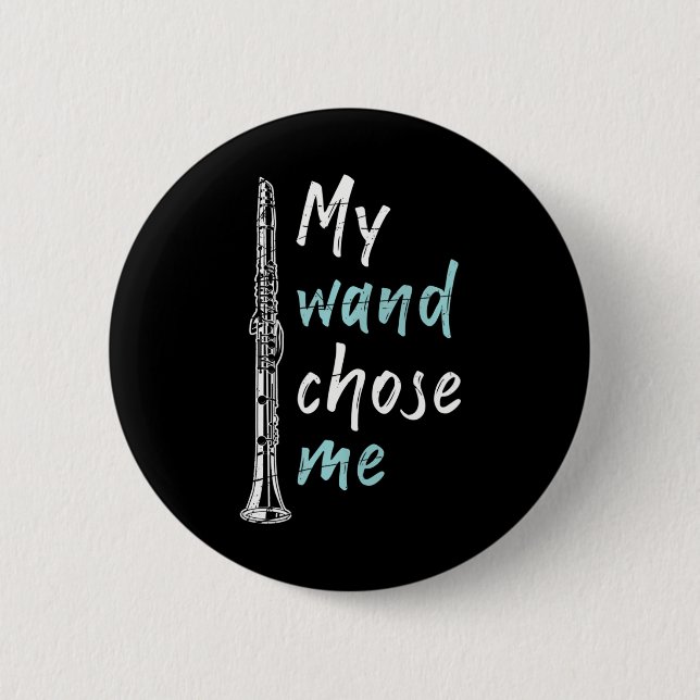 Funny Clarinetist Clarinet für klassische Musik Button (Vorderseite)