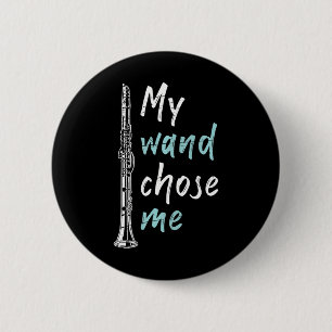 Funny Clarinetist Clarinet für klassische Musik Button