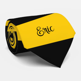 Funny Classic Bumble Bee Stripes Striptester Krawatte