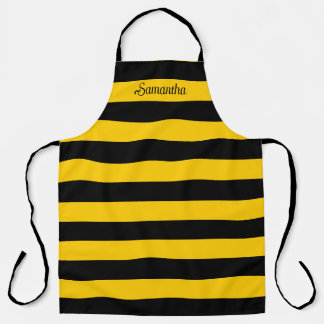 Funny Classic Bumble Bee Stripes Striptester Schürze