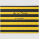 Funny Classic Bumble Bee Stripes Striptester Seidenpapier<br><div class="desc">Ein niedliches,  klassisches,  breites Streifen Muster mit inspirierten,  schwarzen und gelben Streifen. Personalisieren Sie es einfach auf Ihren Text oder Namen! - mit Zaubershirts konstruiert</div>
