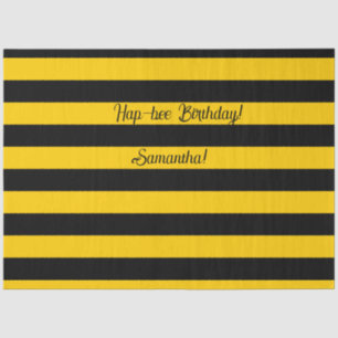 Funny Classic Bumble Bee Stripes Striptester Seidenpapier