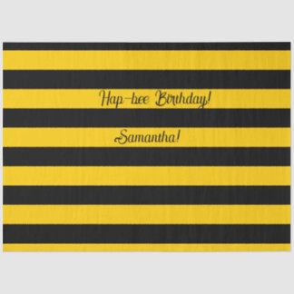Funny Classic Bumble Bee Stripes Striptester Seidenpapier