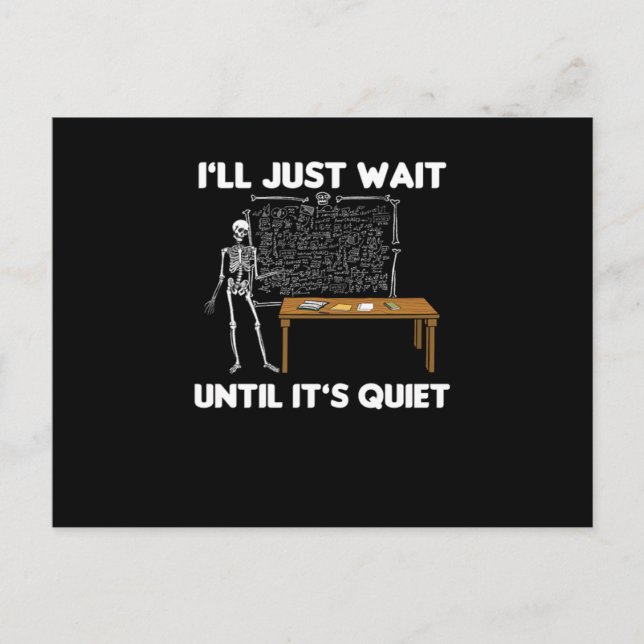 Funny Classroom Teacher Professor Lehrerstateme Postkarte (Vorderseite)