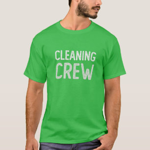 Funny CLEANING CREW St Patrick's Day Team Green Cl T-Shirt