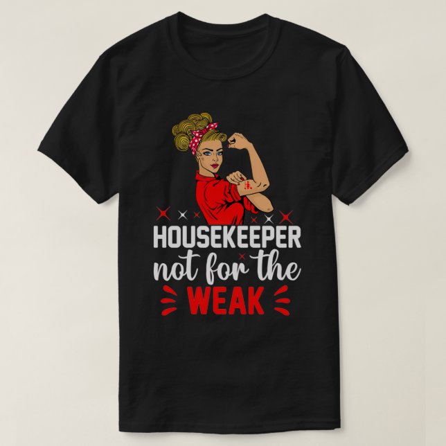 Funny Cleaning Lover Cleaning Lady Housekeeping Ho T-Shirt (Design vorne)