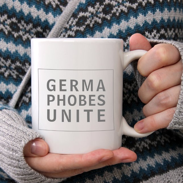 Funny Cleanliness Zitat Germaphobes vereint Jumbo-Tasse (Von Creator hochgeladen)