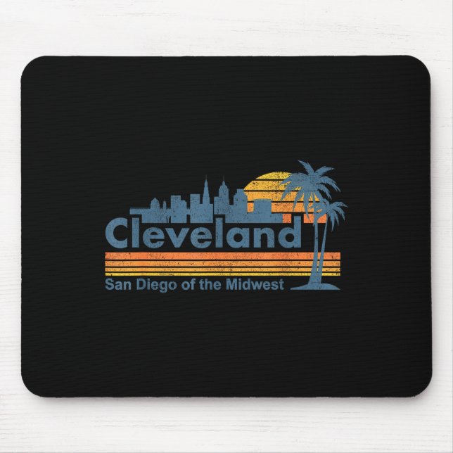 Funny Cleveland Skyline San Diego Of The Midwest R Mousepad (Vorne)