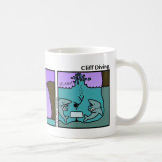 Funny Cliff Diving Stickman Tasse - 108