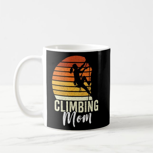 Funny Climbing Lover Grafik für Frauen und Mamas C Kaffeetasse (Links)