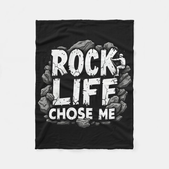 Funny Climbing Quote Gift Life  Fleecedecke (Vorderseite)