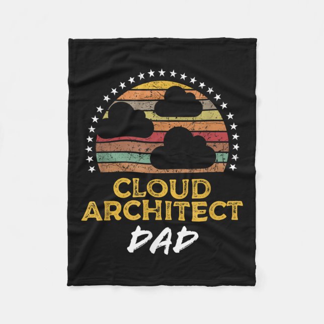 Funny Cloud Architecture Vater, Tech Zitat aus dem Fleecedecke (Vorderseite)
