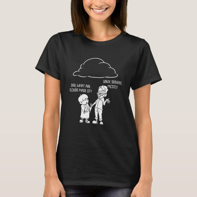 Funny Cloud-Geschenk für Computerprogrammierer-Sof T-Shirt (Vorderseite)