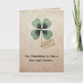 Funny Clover Friendship Mutation Card Karte