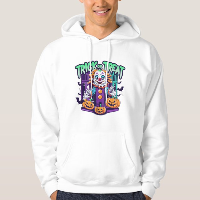 Funny Clown Halloween Hoodie (Vorderseite)