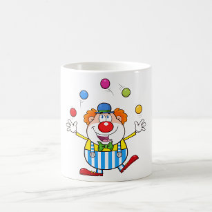 Funny Clown Juggling Tasse