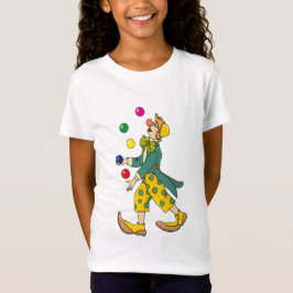Funny Clown spielen mit farbenfrohen Balls T-Shirt