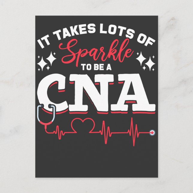 Funny CNA Nurse Certified Nurse Assistant Postkarte (Vorderseite)