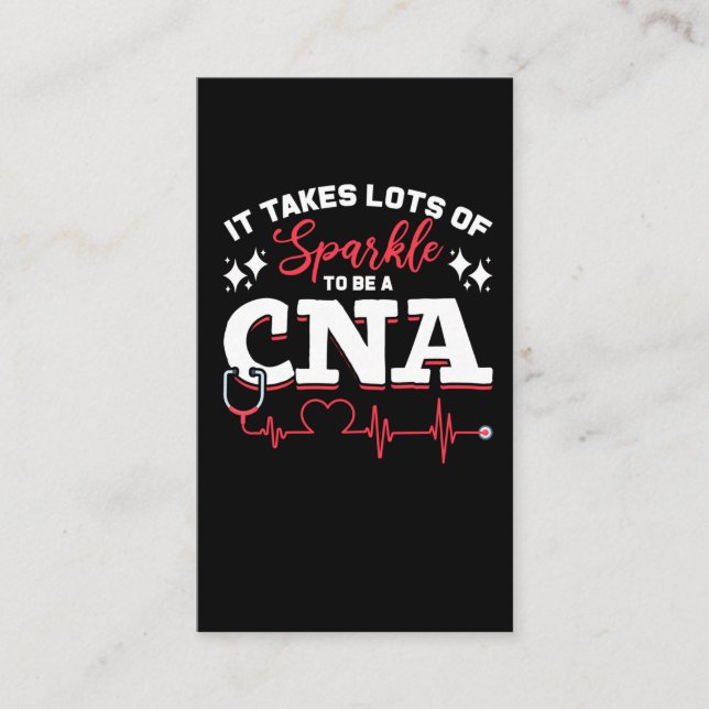 Funny CNA Nurse Certified Nurse Assistant Visitenkarte (Vorderseite)