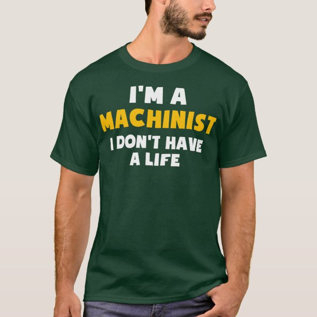 Funny CNC Machinist Computer Programmierer T-Shirt (Vorderseite)