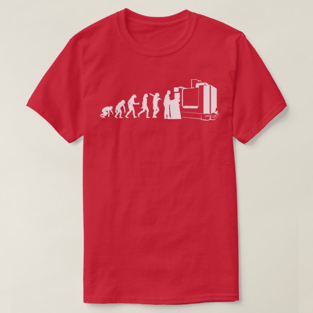 Funny CNC Operator Design Vater CNC Maschine T-Shirt (Design vorne)