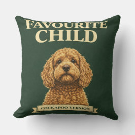 Funny Cockapoo Gift | Favourite Child Kissen