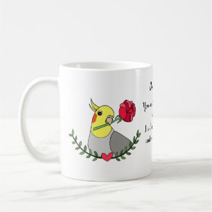 Funny Cockatiel Mama Gift Bird Lover Individuelle Kaffeetasse