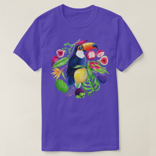 Funny Cockatoo Parrot im Baum T-Shirt (Design vorne)
