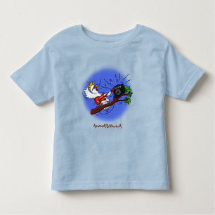 Funny Cockatoo spielt Rockgitarre Cartoon Kleinkind T-shirt