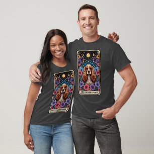Funny Cocker Spanel Tarot Card T-Shirt