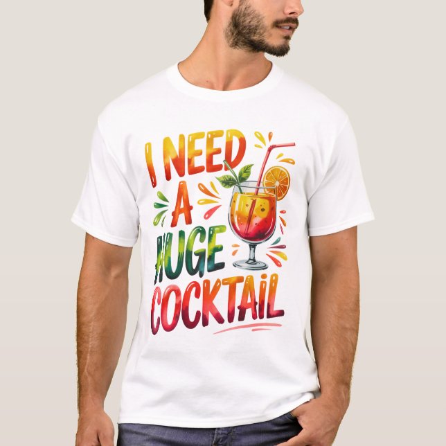 Funny Cocktail T - Shirt Design (Vorderseite)