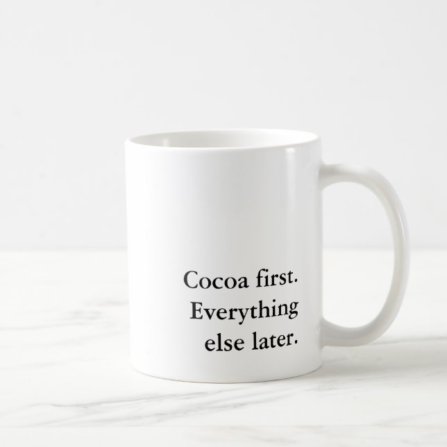 Funny Cocoa Lover Weihnachtsfeiertag Introvertiert Kaffeetasse (Rechts)