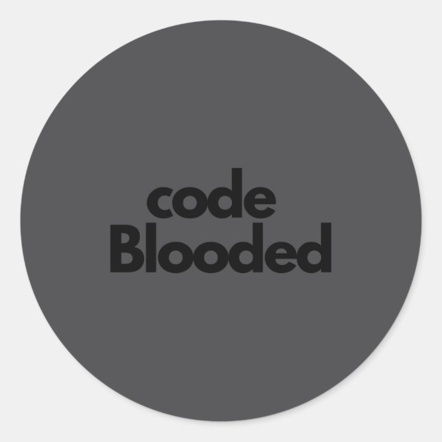 Funny Coder Computer Programmer  Runder Aufkleber (Vorderseite)