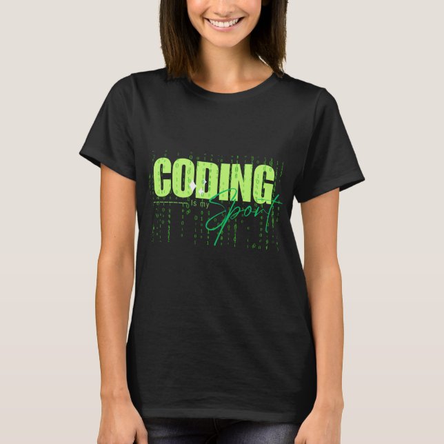 Funny Coder Computer Programmierer T - Shirt (Vorderseite)