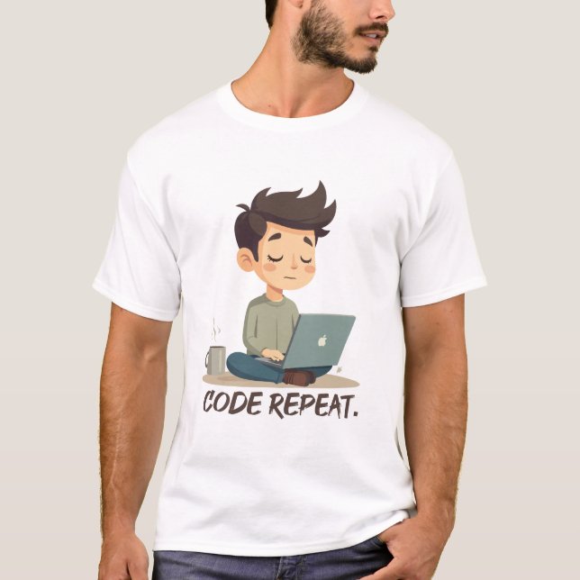 Funny Coder Gift for Developers & Tech Lovers T-Shirt (Vorderseite)