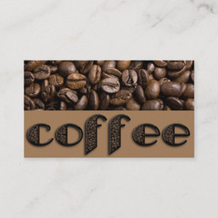 Funny Coffee Boans Typografy Business Cards Visitenkarte
