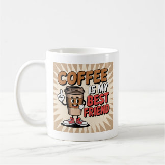 Funny Coffee Cartoon - Niedlicher Lächeln Cup für Kaffeetasse