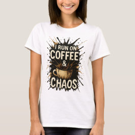 Funny Coffee Chaos Shirt - Schmetterlinge Farbe