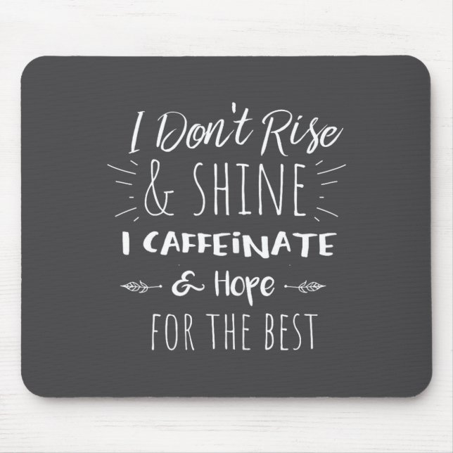 Funny Coffee Coffee Lover Saying Gift For Her Mom  Mousepad (Vorne)
