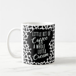 Funny Coffee Creme Cow Print Kaffeetasse