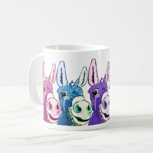 Funny Coffee Cup mit den Eseln Kaffeetasse