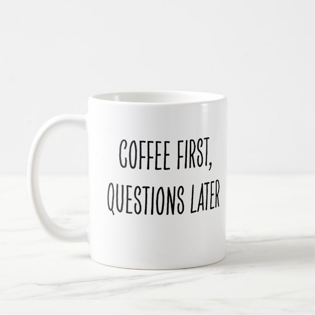 Funny Coffee Drinker Not Morning Person Kaffeetasse (Links)