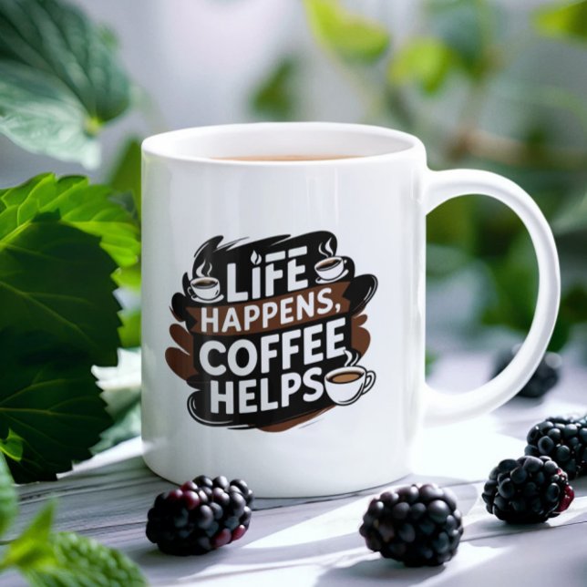 Funny Coffee Geschenkte Tasse - Das Leben macht Ka (Von Creator hochgeladen)